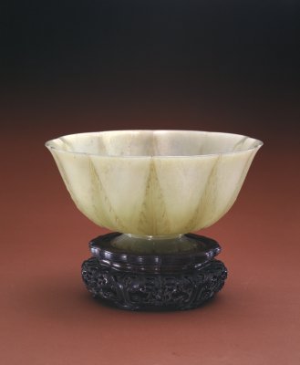 图片[1]-Kendostan green jade sunflower bowl-China Archive